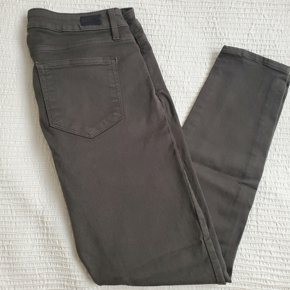Paige Olive Green Verdugo Ankle Jeans Size 30